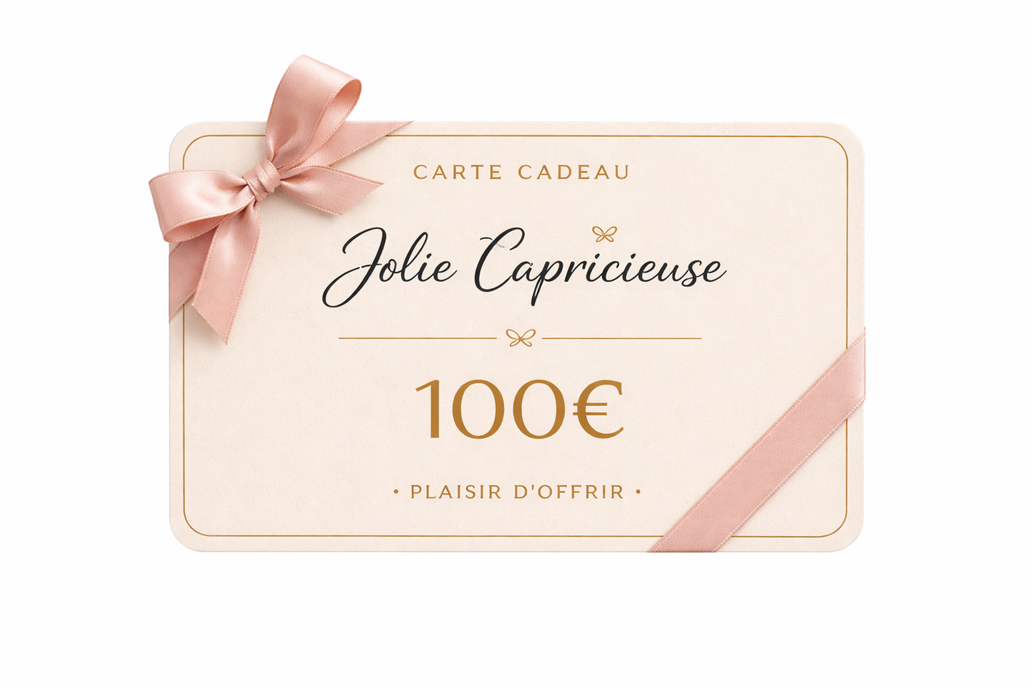 Carte cadeau Jolie Capricieuse