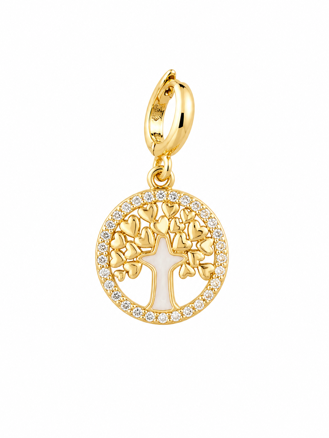 Charm Arbre de Vie Coeurs Strass