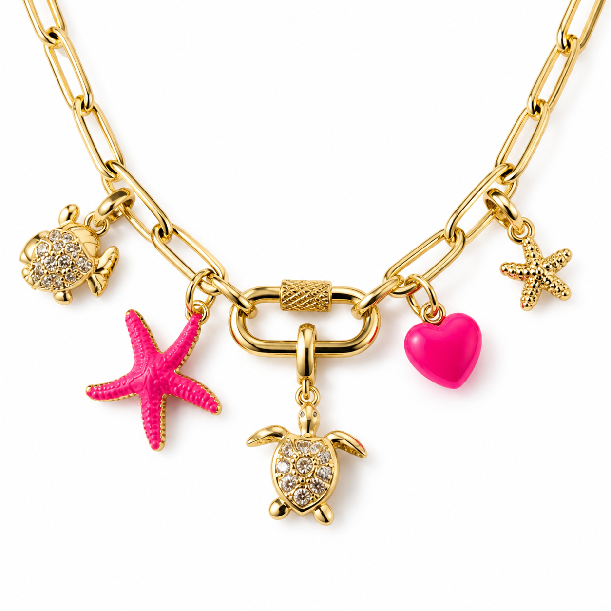 Charm Etoile de Mer Rose
