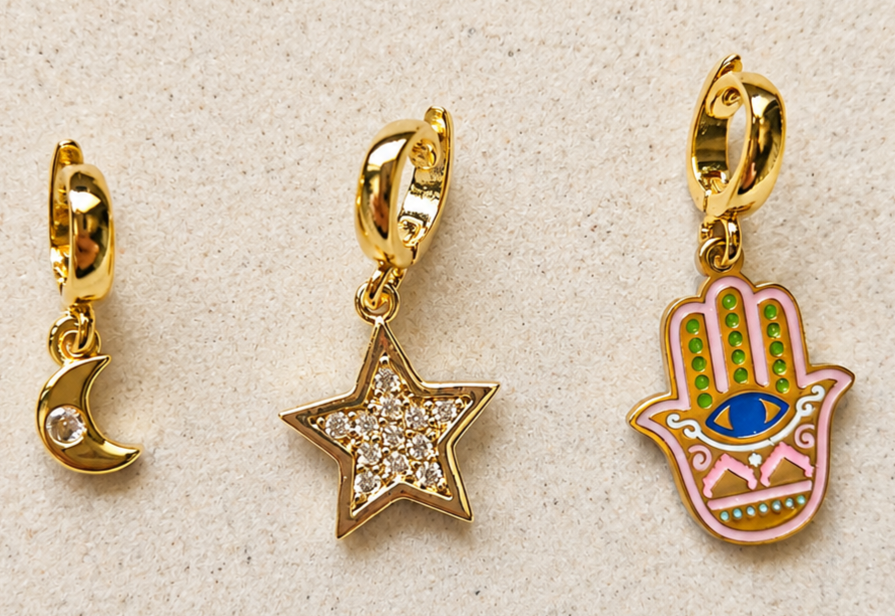 Trio charms Lumière de la Nuit