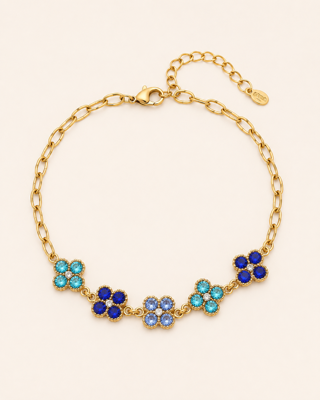 Chaine de Cheville Impératrice Bleue