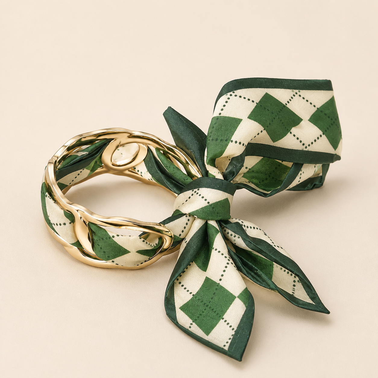 Manchette Foulard Jacquard