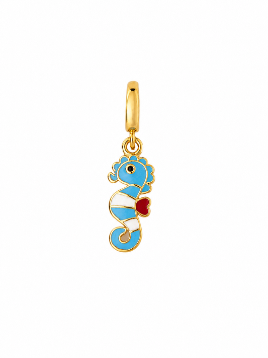Charm Hippocampe Bleu
