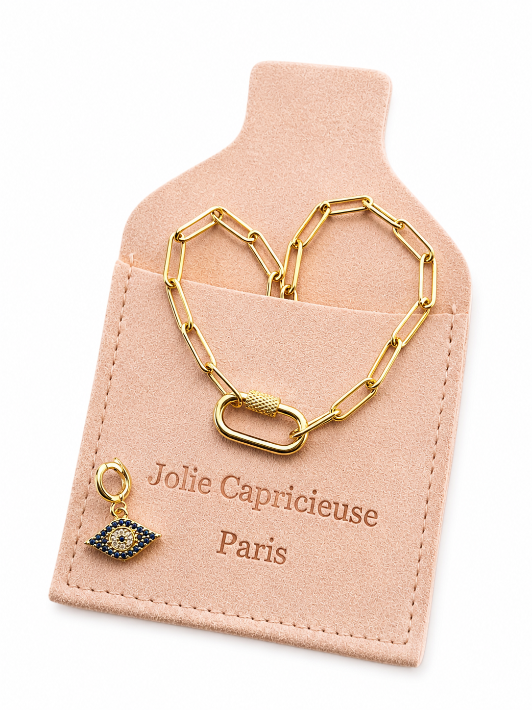 Charm Oeil Protecteur Bleu Strass
