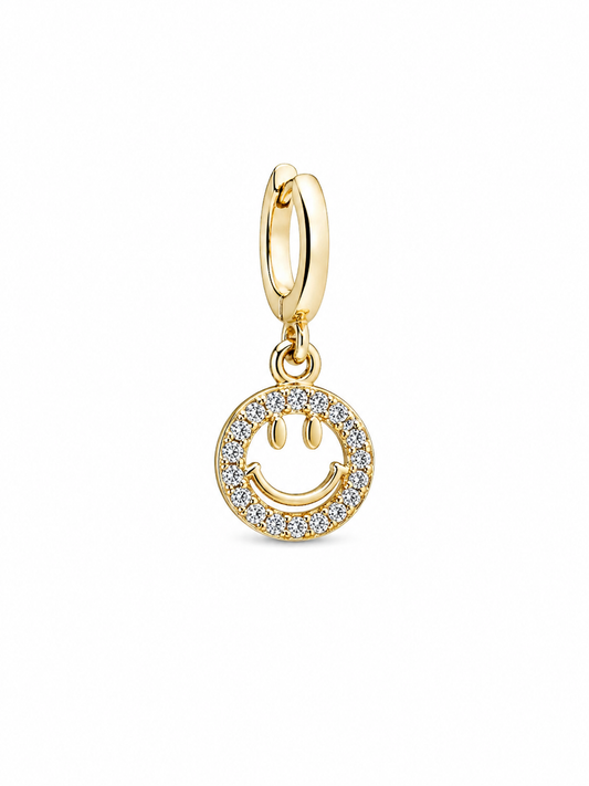 Charm Smiley Strass