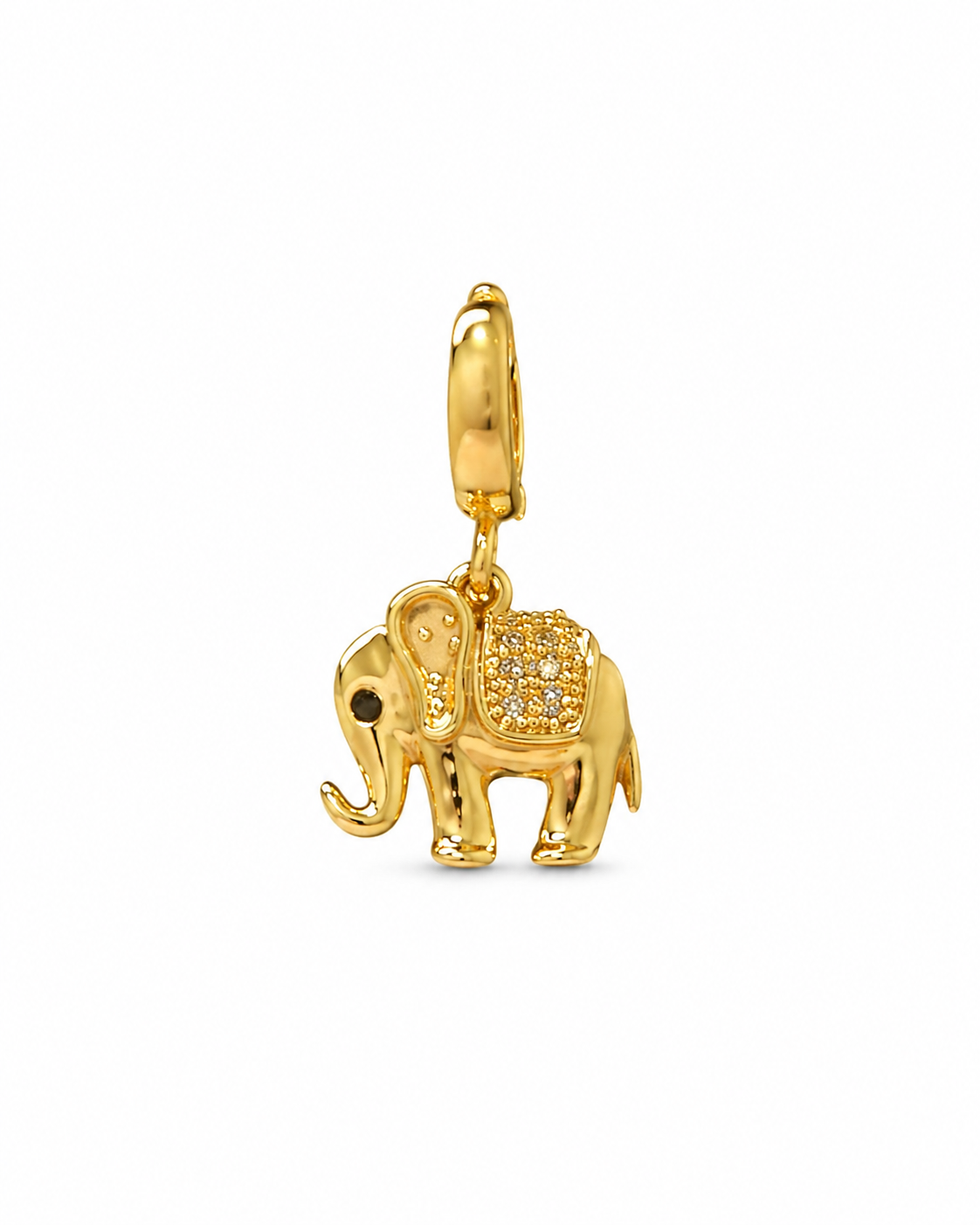 Charm Eléphant doré