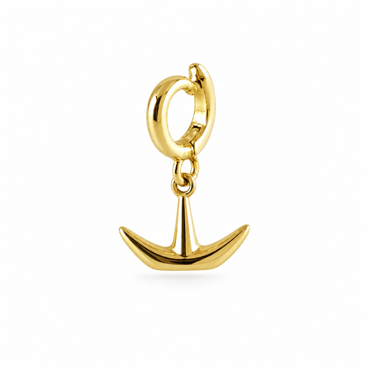 Charm Bateau en Papier Doré