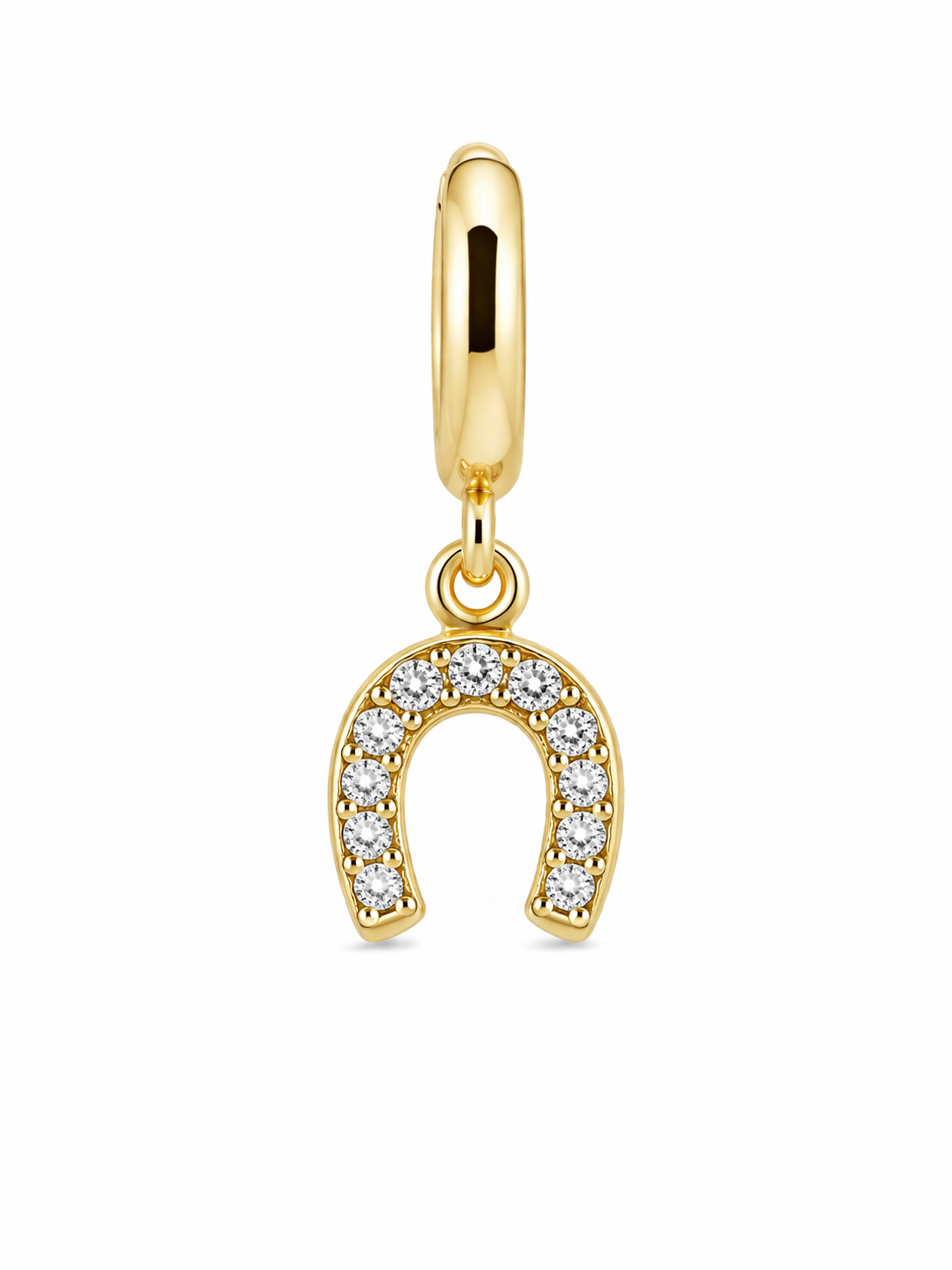 Charm Fer à Cheval Strass