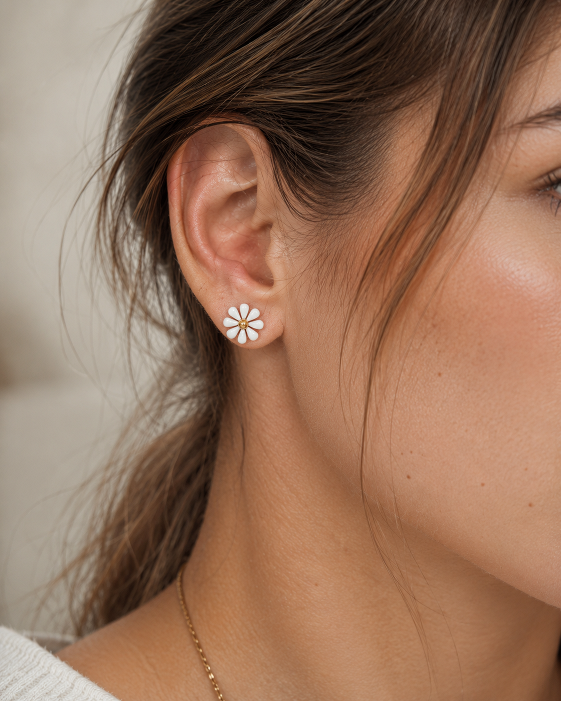 Boucles d'oreilles Marguerite