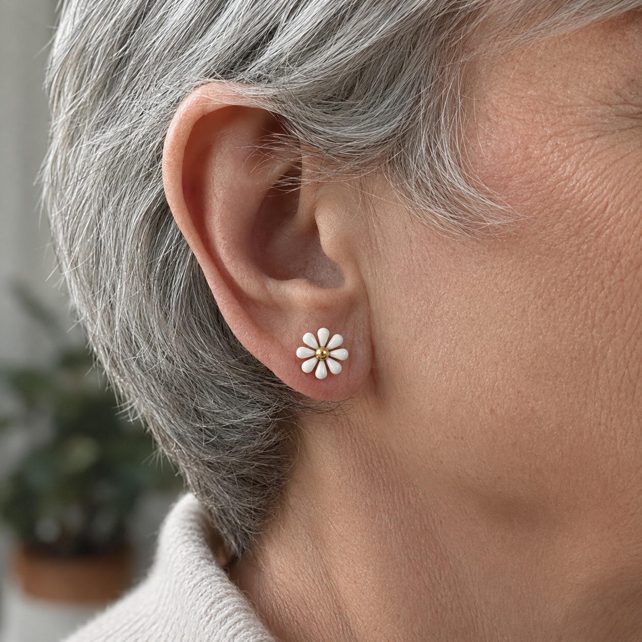 Boucles d'oreilles Marguerite