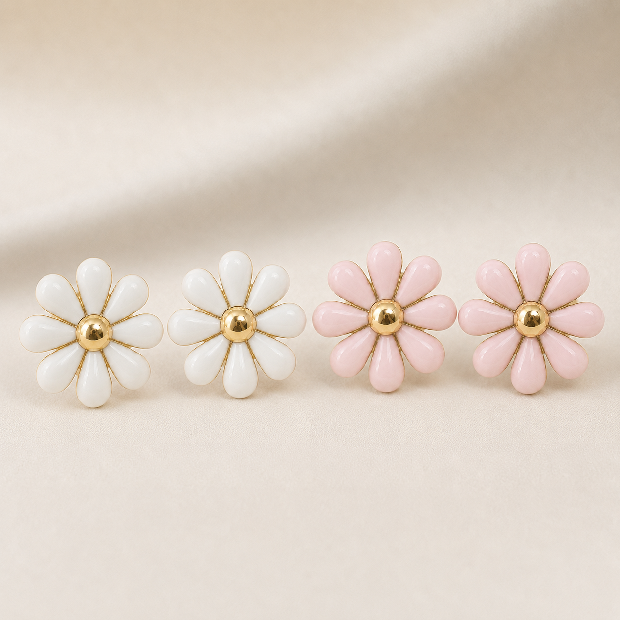Boucles d'oreilles Marguerite