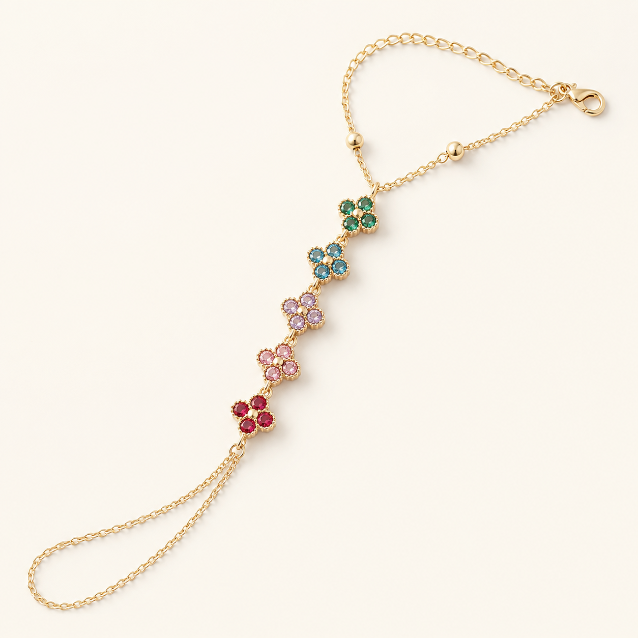 Chaine de Main Impératrice Multicolore