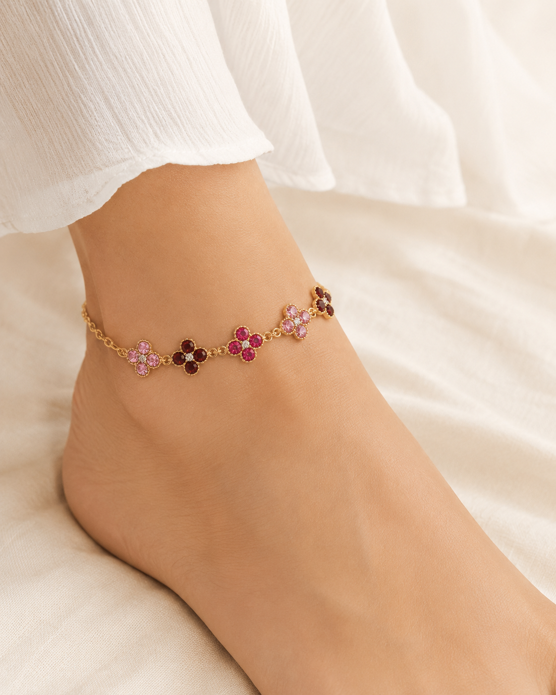Chaine de Main Impératrice Rose