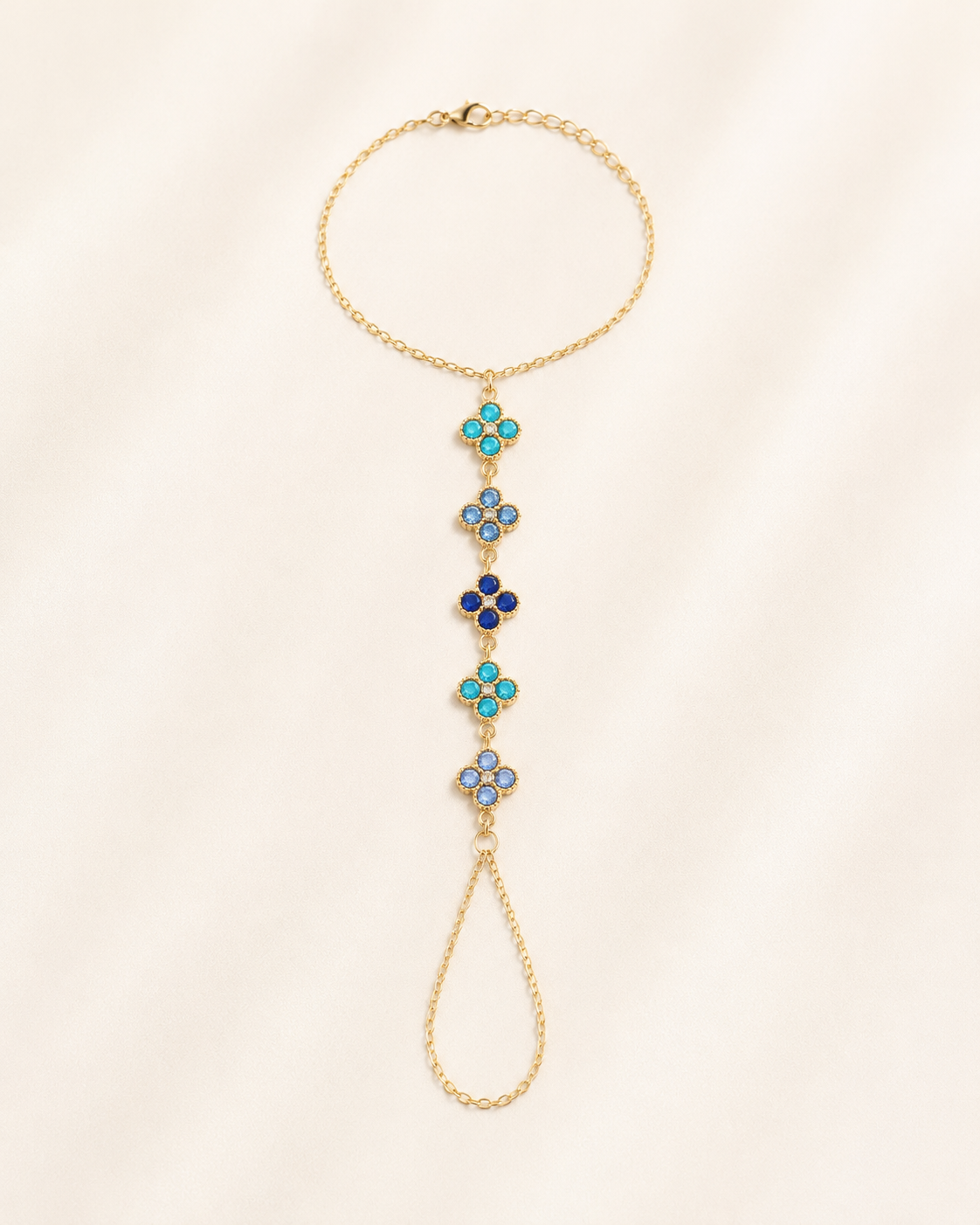 Chaine de Main Impératrice Bleue