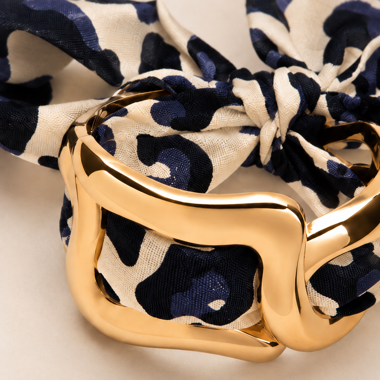 Manchette Foulard Indigo
