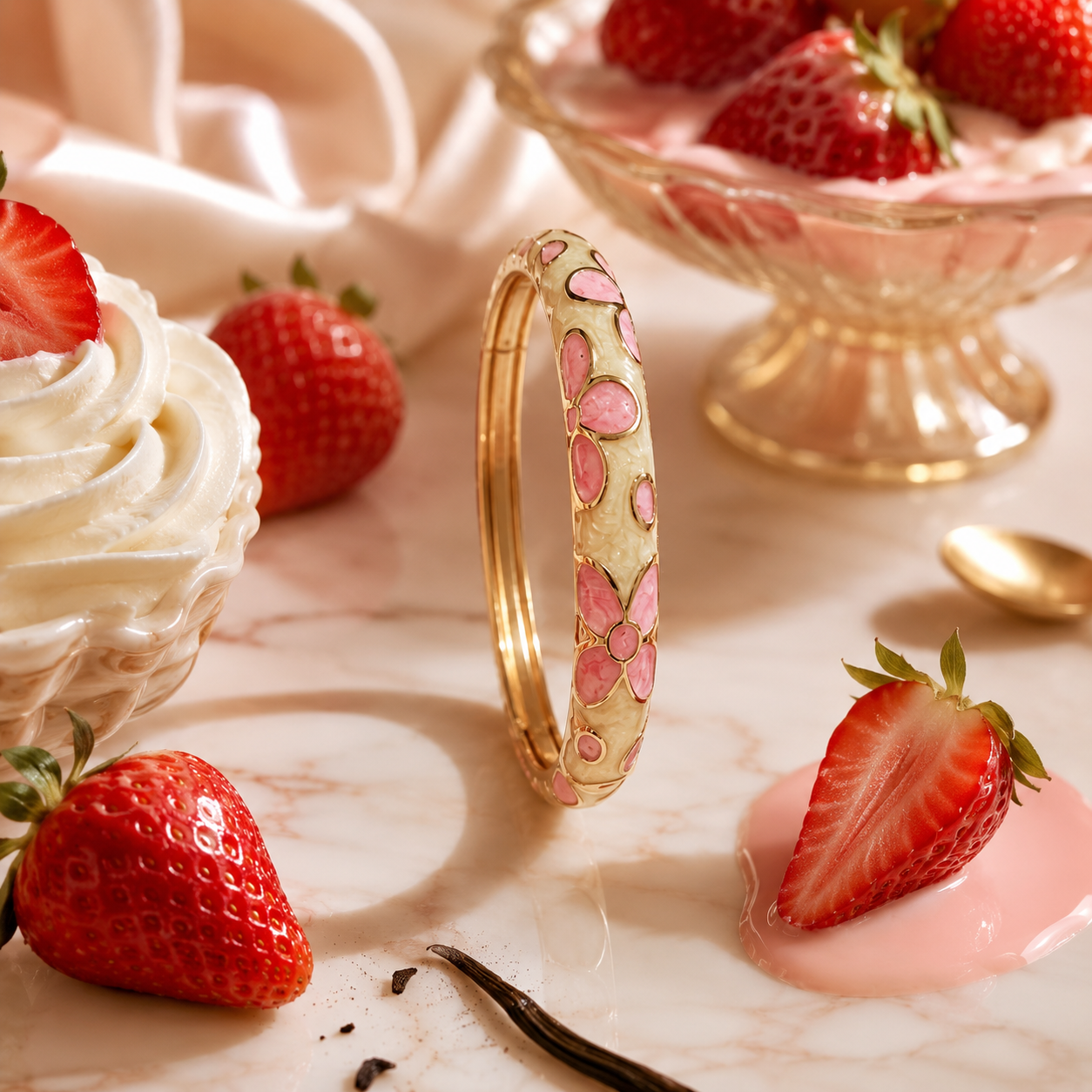 Jonc Vanille Fraise