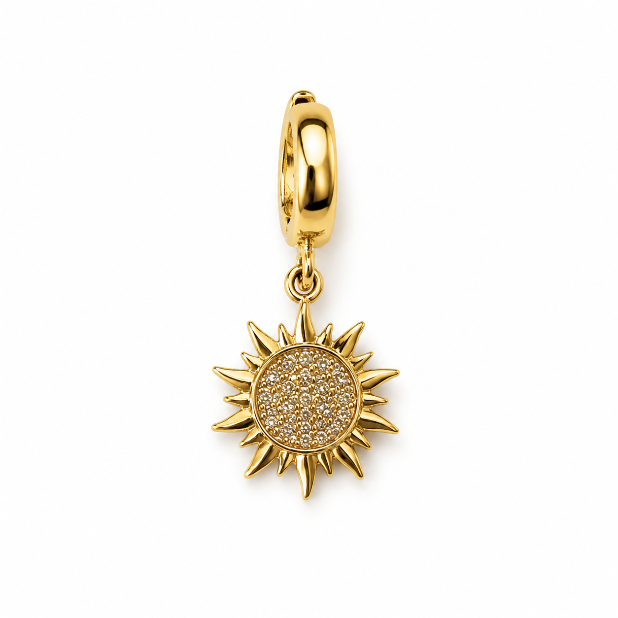 Charm Soleil Strass Doré
