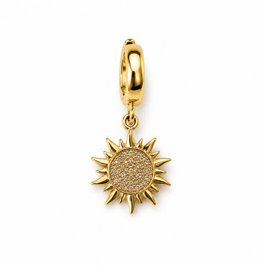 Charm Soleil Strass Doré