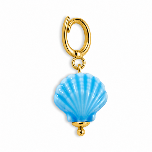 Charm Coquillage Bleu