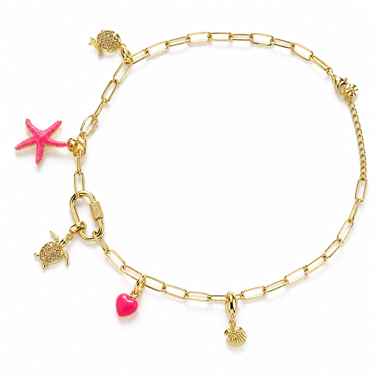 Charm Etoile de Mer Rose