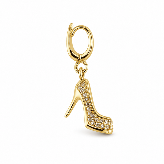 Charm Escarpin Strass Doré